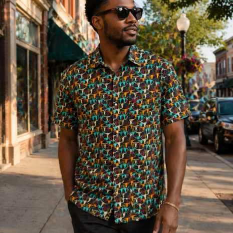 CH Long Horn Short Sleeve Pearl Snap